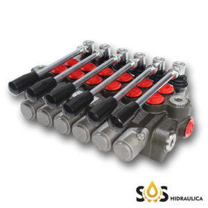 COMANDO HIDRÁULICO 40L MONOBLOCO 6 VIAS