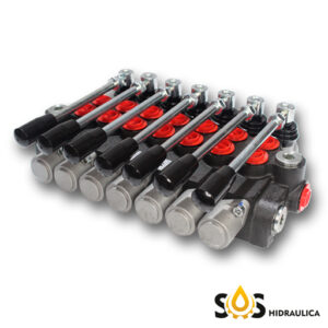 COMANDO HIDRÁULICO 40L MONOBLOCO 7 VIAS