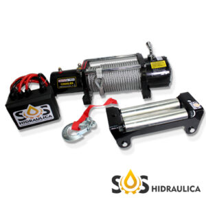 GUINCHO REDUTOR ELETRICO 12000 LBS- 5440KG - 12V-COMPLETO