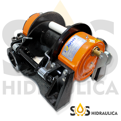 GUINCHO REDUTOR HIDRÁULICO CORPAS 5.0 TONELADAS LARANJA - Imagem 3