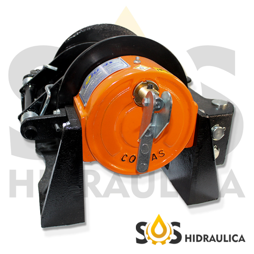 GUINCHO REDUTOR HIDRÁULICO CORPAS 5.0 TONELADAS LARANJA - Imagem 2