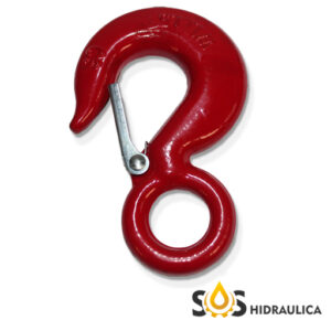 GANCHO OLHAL C/ TRAVA 750KG PARA CABO DE AÇO PARA ELEVAÇÃO